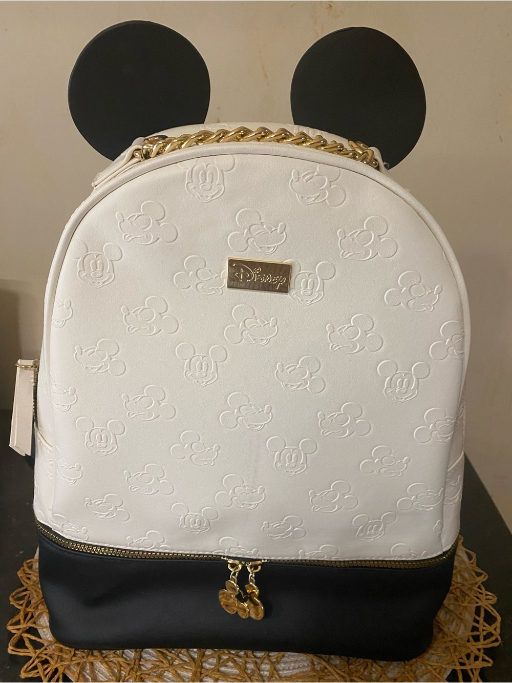 Ladies Primark Disney Embossed Mickey Mouse Backpack Purse